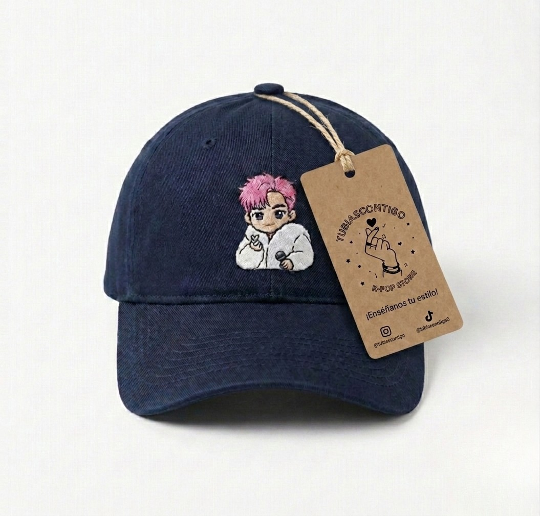 Gorra TOP Cabello Rosa bordada