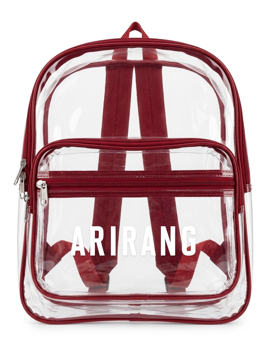 Mochila Arirang transparente para conciertos