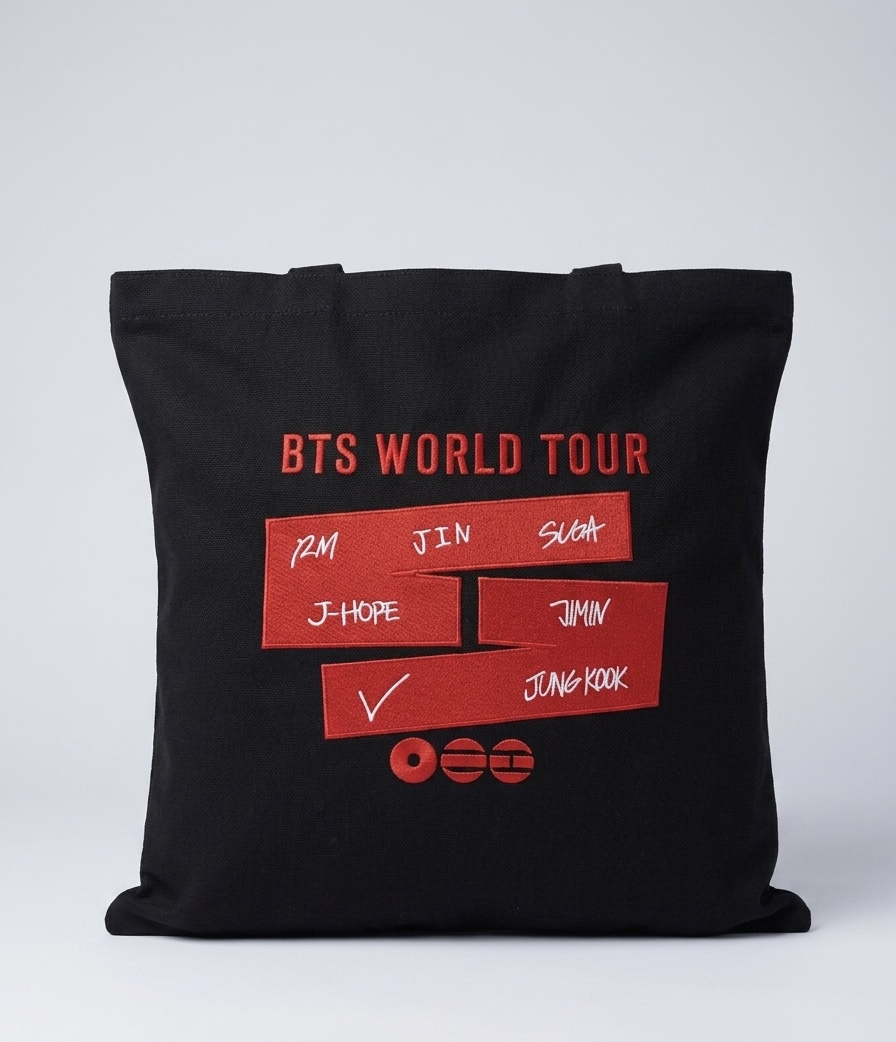 TOTE BAG BORDADA BTS WORLD TOUR